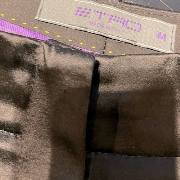 ✨Etro Straight Leg Cropped Blend Silk Shantung Cropped Pants 8 - Picture 5 of 8